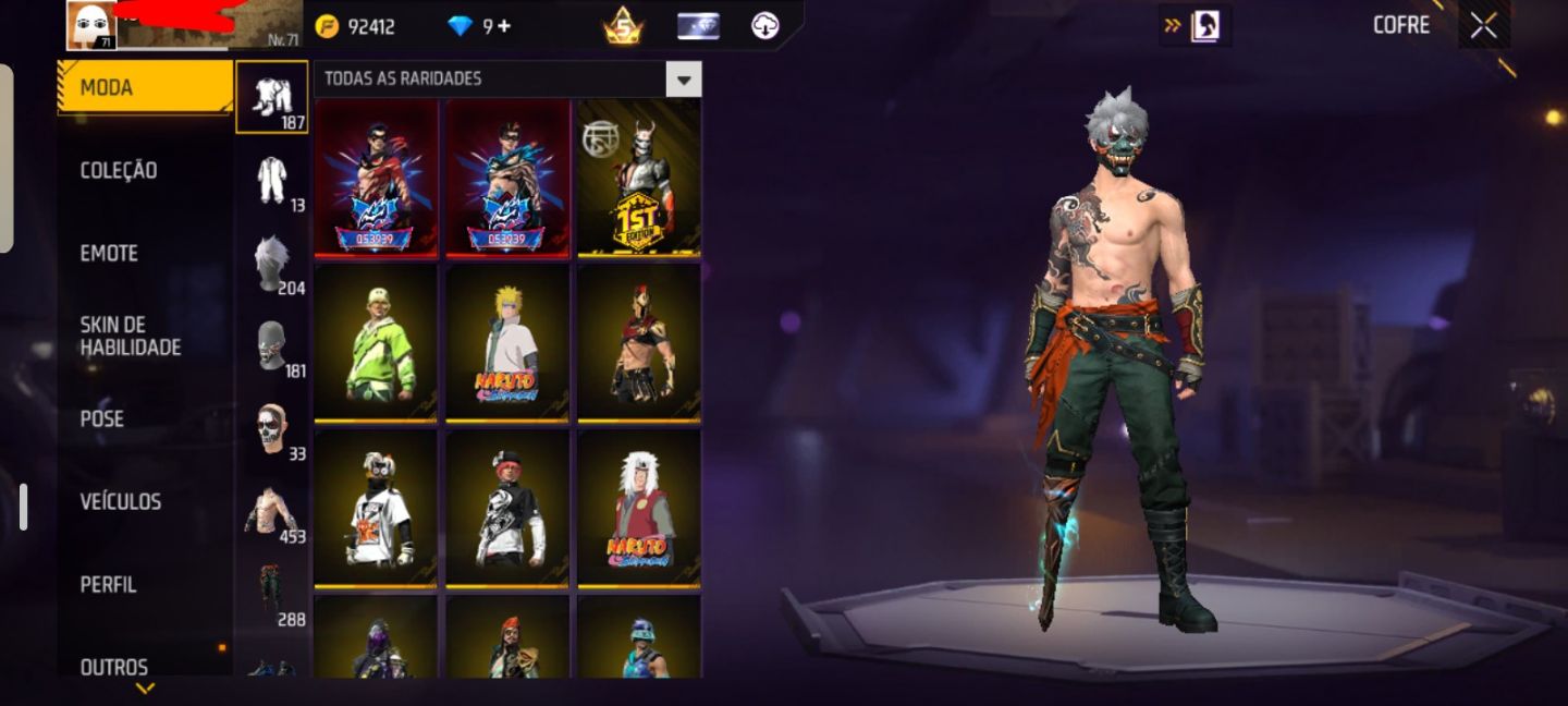 !!! Conta de Free fire super gemada com 8 anos !!!