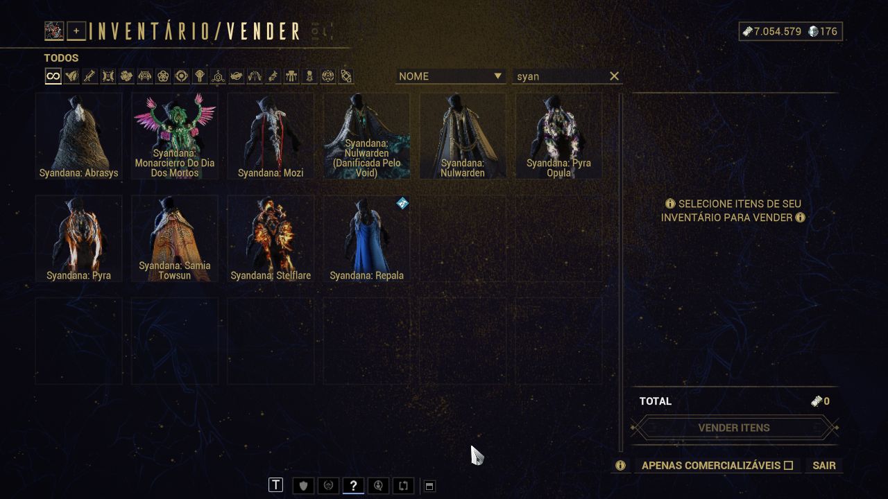 CONTA WARFRAME mr 17