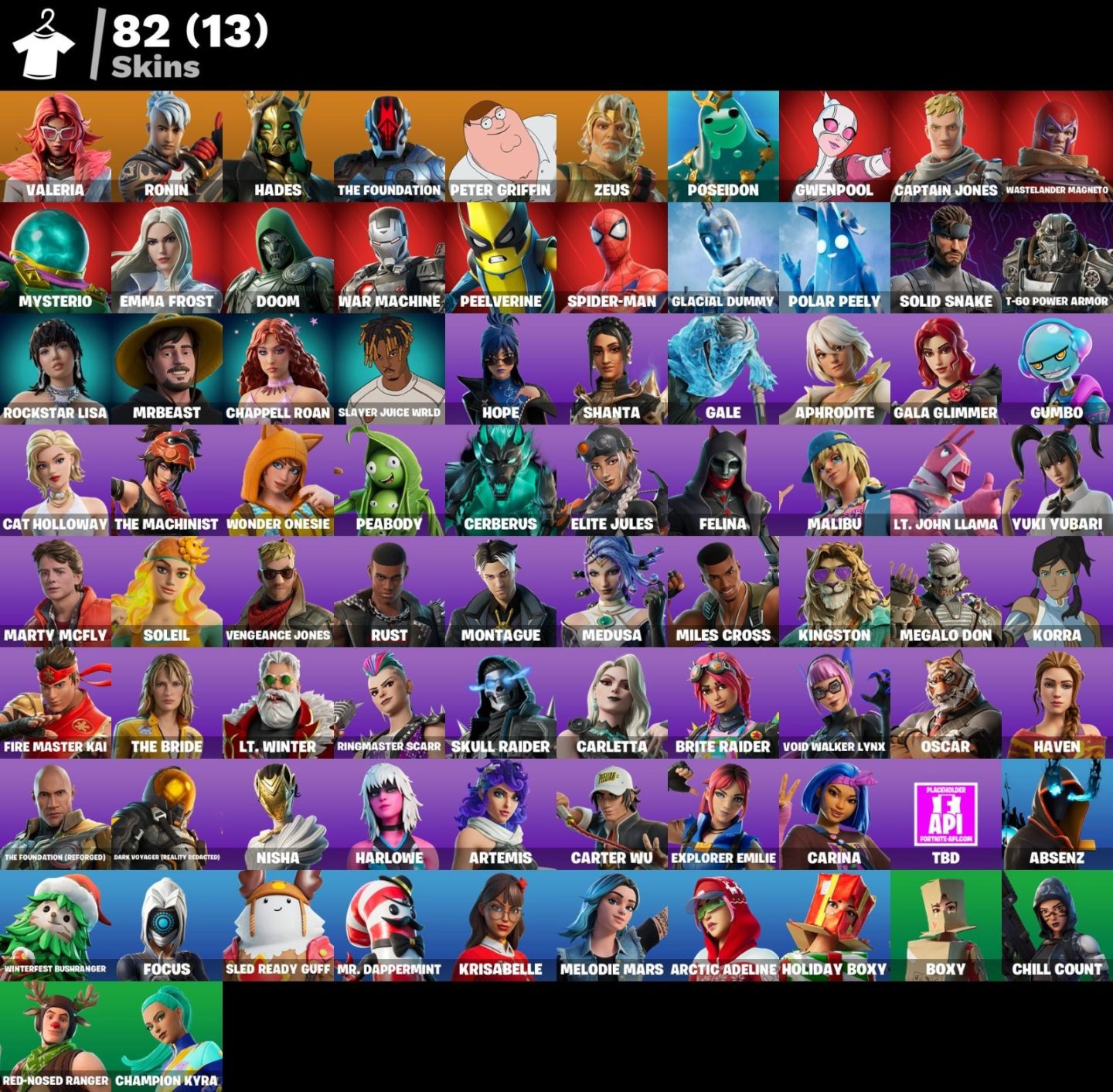 Conta de Fortnite com 82 Skins | Spider-Man | Promoção!