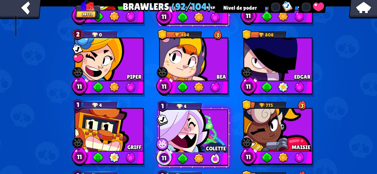 Conta da supercell gemada SKINS MUITO RARAS