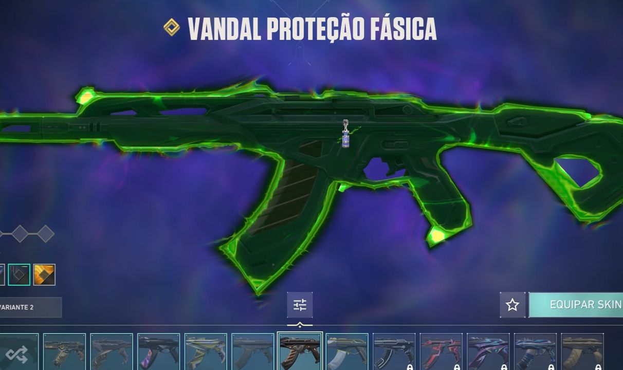 Conta valorant prata diversas skins