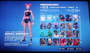 Conta fortnite cap 1 temporada 5 + brinde conta Rocket com fennec preto e CR