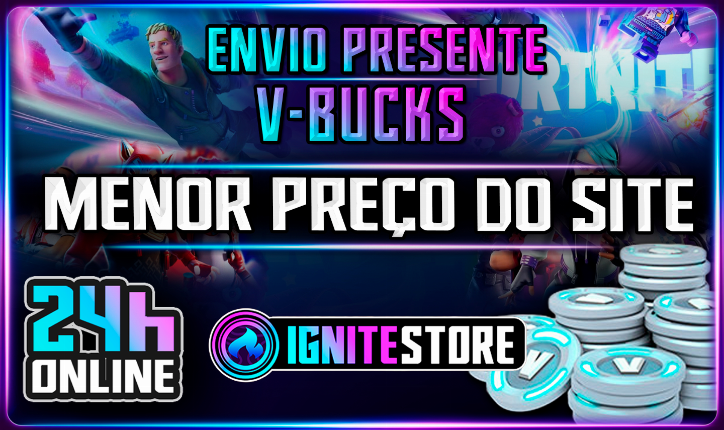 VBUCKS PARA PRESENTE (MENOR PREÇO DO SITE) - ENTREGA RAPIDA