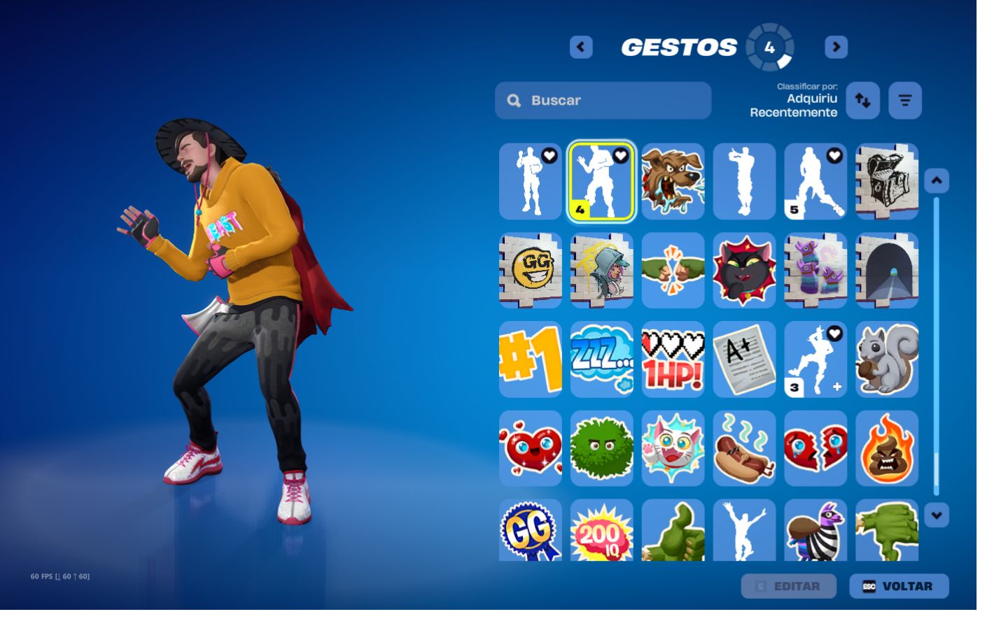 CONTA SALVE O MUNDO FUNDADOR DANDO VBUCKS DIARIO/ 2 GESTOS MAIS RAROS DO JOGO