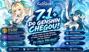 SERVIÇOS GENSHIN| MISSÃO DE ARCONTE, UP DE PERSONAGENS, E EVENTOS