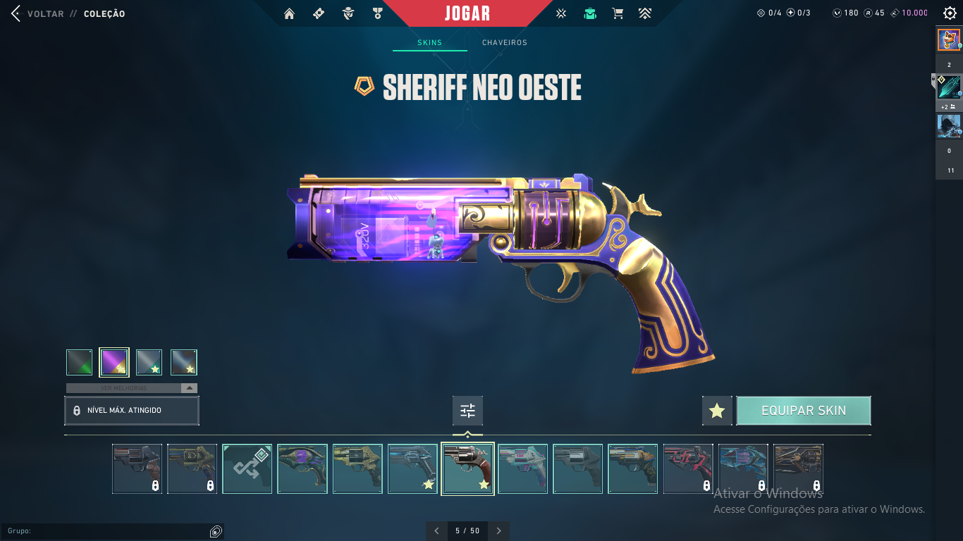 Conta VALORANT LV.200+ com diversas skins.