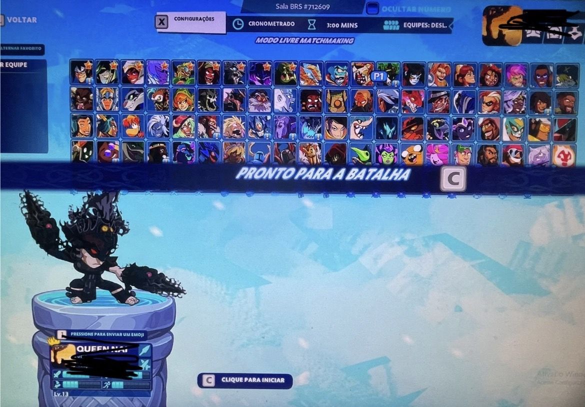 Conta Brawlhalla Muita Skin e Crossover Conta Playstation Acompanha Tudo