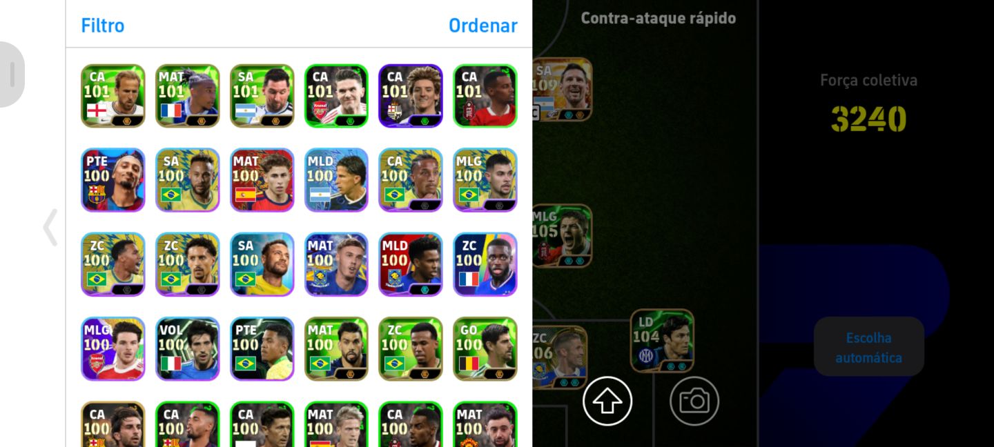 Conta de efootball mobile