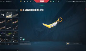 CONTA VALORANT LVL 11 COM KARAMBIT SUBLIME (LEIA A DESCRIÇÃO
