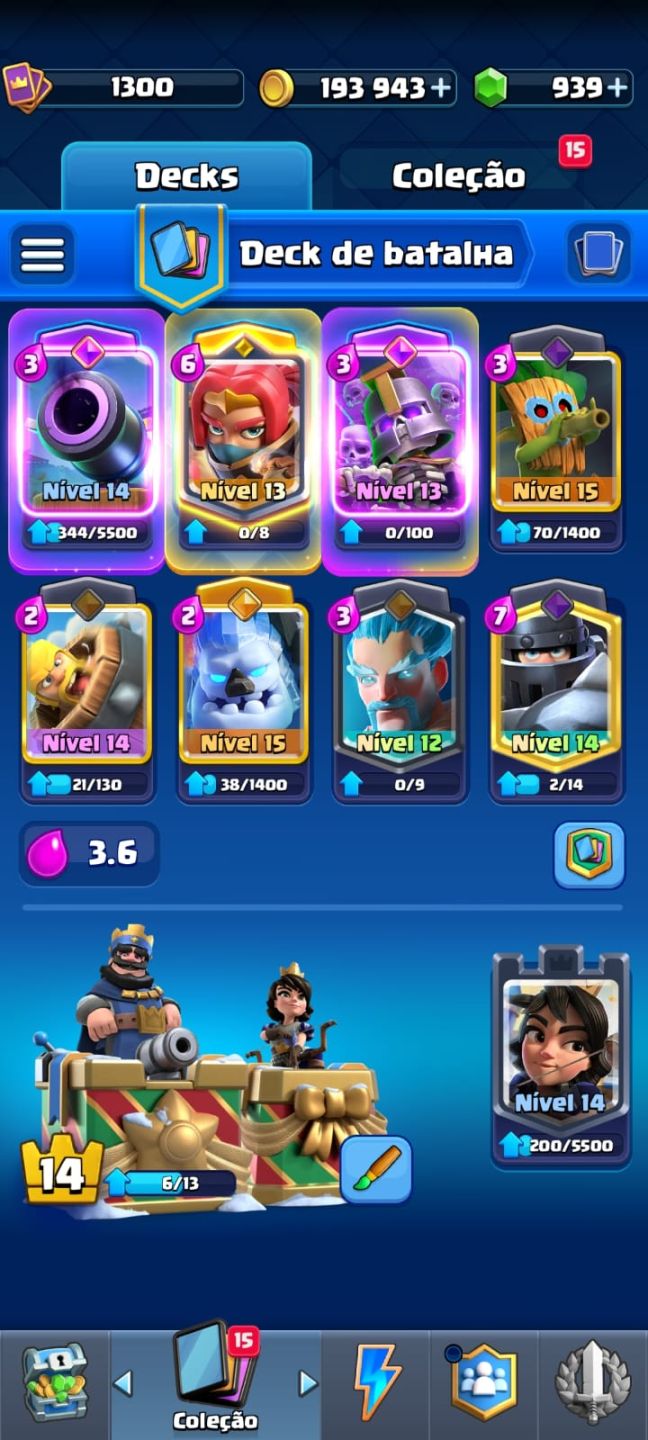 Clash Royale [CONTA] 10k troféus+ todas cartas