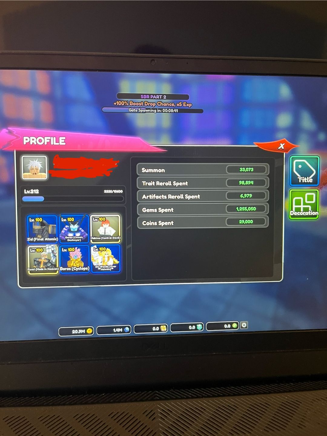Conta endgame UTDX e AG com vários rules&ruler ticket