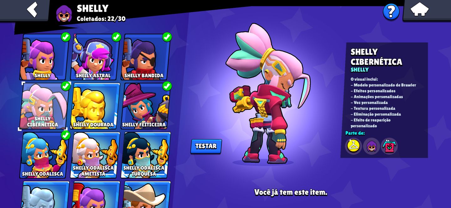 CONTA BRAWL STARS À VENDA 81K TROFÉUS + 300 SKINS Criada 2019