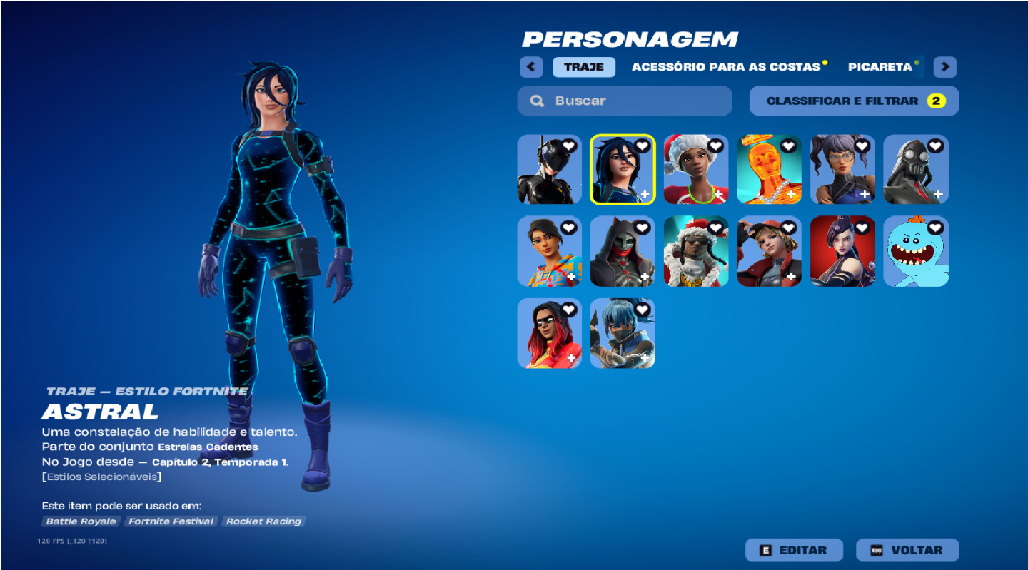 Fortnite CONTA | Juice Wrld | Astral | Cristal + 47Skins Full acesso Não tem Psn