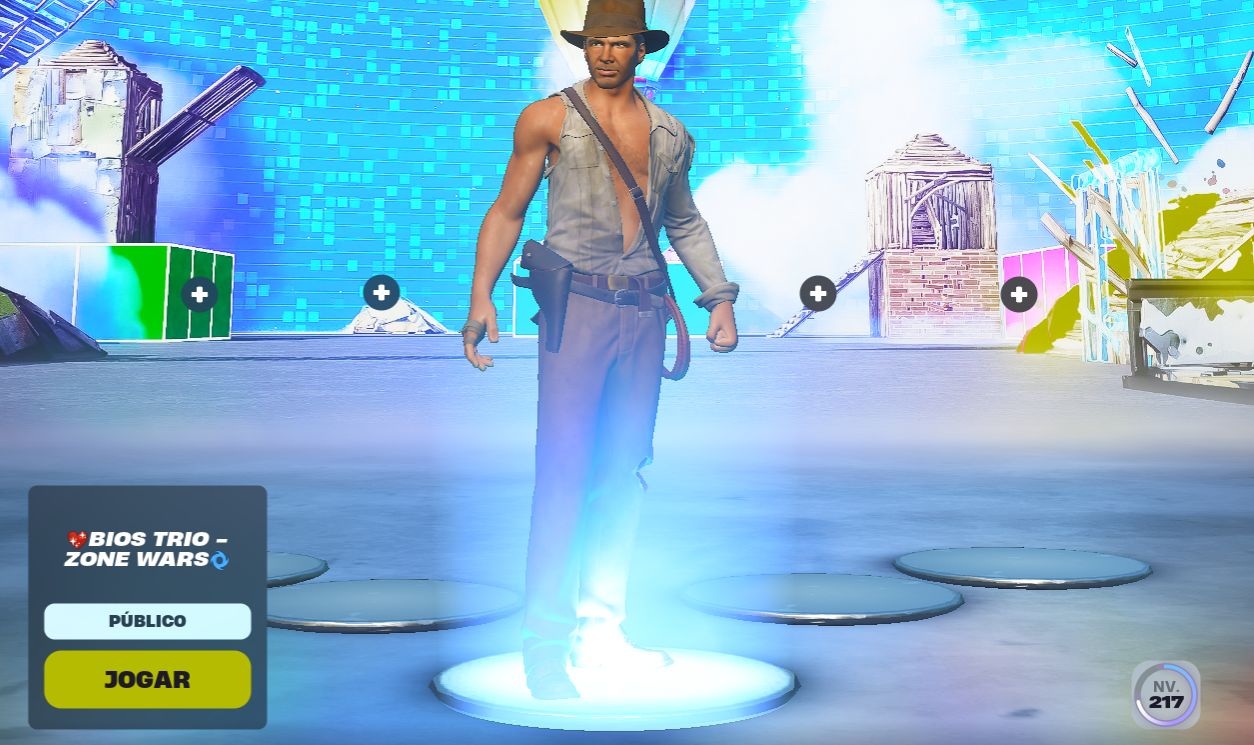 Conta fortnite com indionas jones