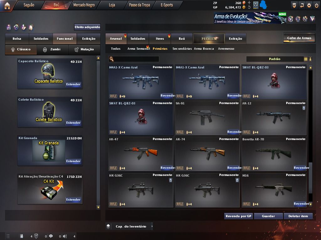 Conta Top Crossfire br, 17 vips rank on