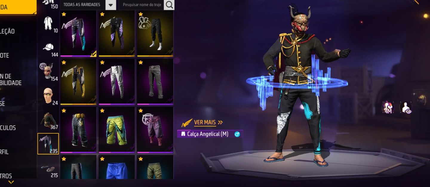 CONTA DE FF COM 1,2,3,4 PASSES COMPLETOS LEVEL 69 TEM 4 ANGELICAL E ETC
