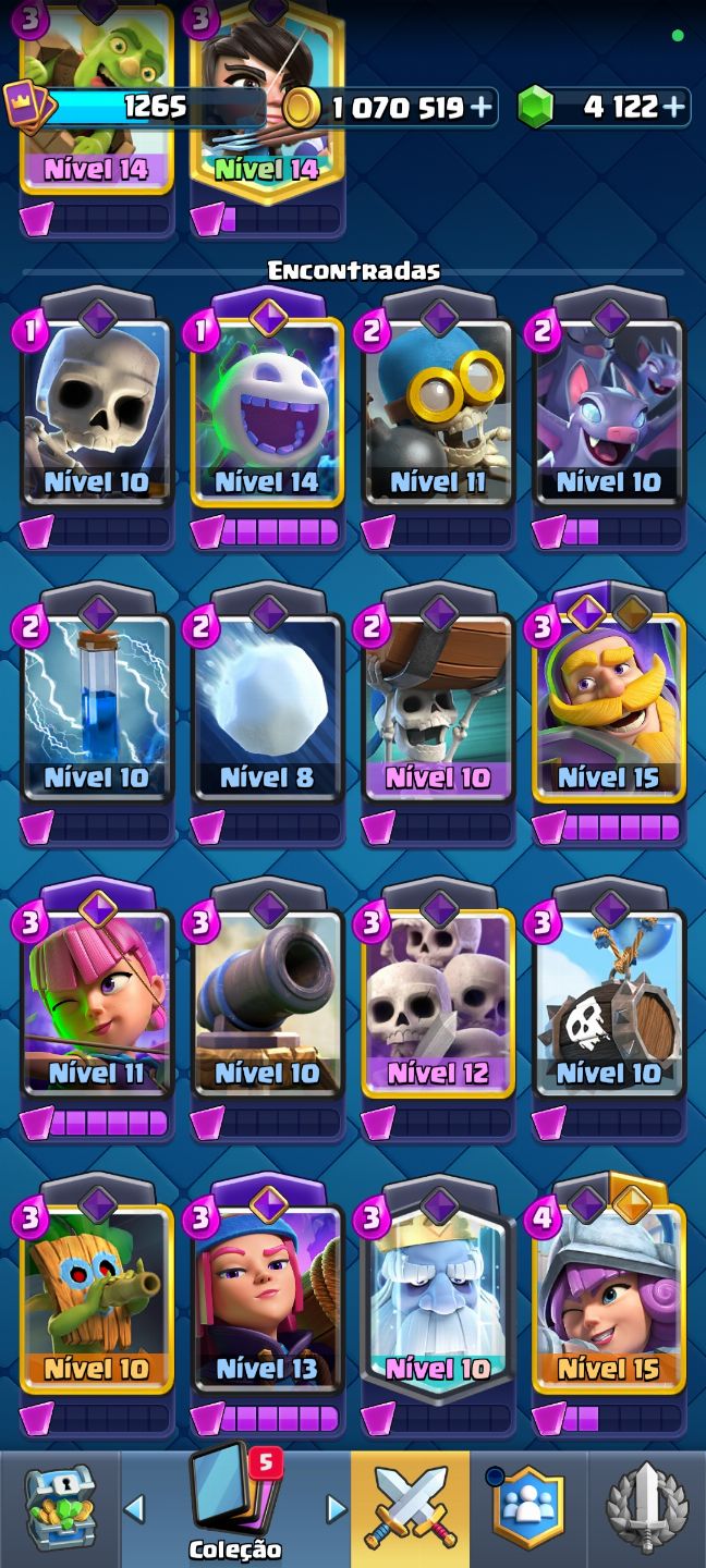 CONTA CLASH ROYALE END GAME