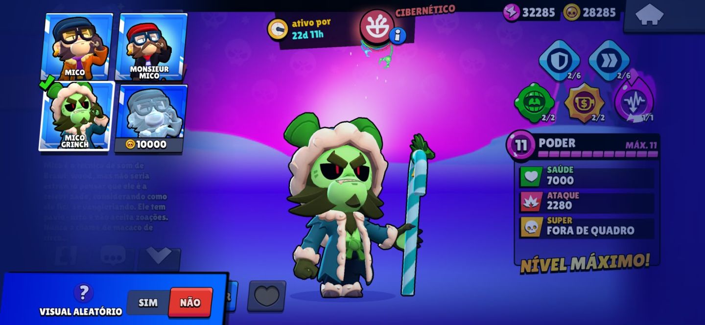 Conta de brawl antiga e com muitas skins e brawlers