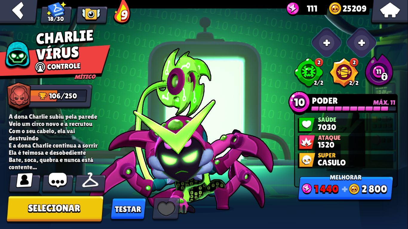 BRAWL STARS CONTA 2020, Mestre + Prestígio 3 + Skins Raras