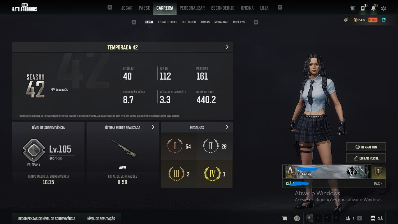 CONTA DE PUBG EPIC GAMES TODOS COMPETIDOR, SO NÃO A EVE,BERRYL MEDUSA KILL FEED