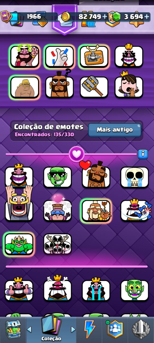 CONTA CLASH ROYALE COM 10 ANOS DE JOGO, REI 16, 21 EVO, 6 HEROIS E MAX trofeus