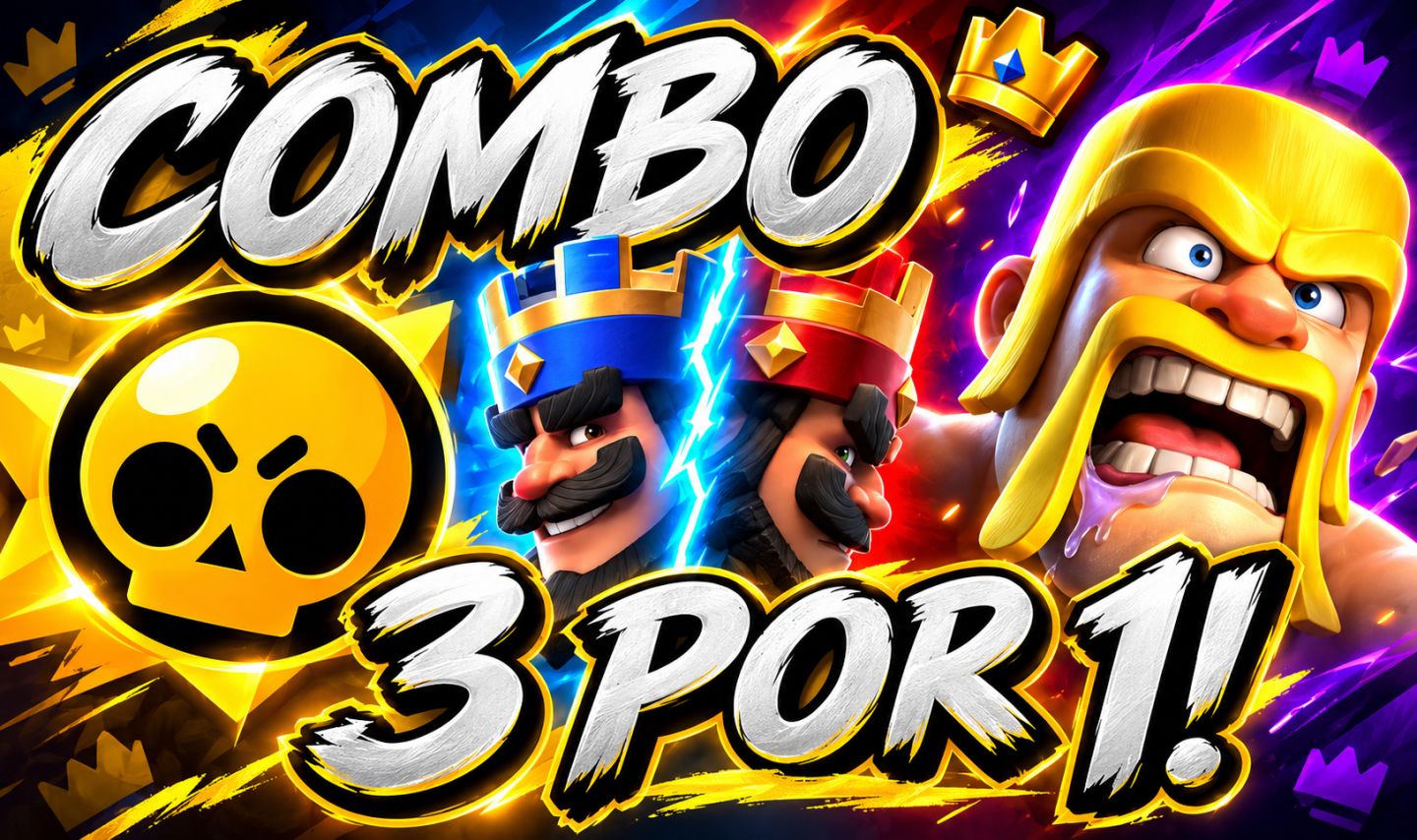 COMBO SUPERCELL ID: BRAWL STARS + CLASH ROYALE + CLASH OF CLANS!