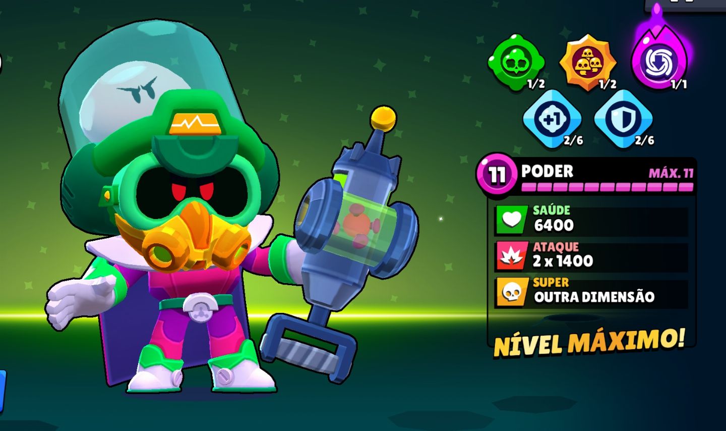 Super conta Brawl start com skin da Shelly estelar e muitos Brawl pass