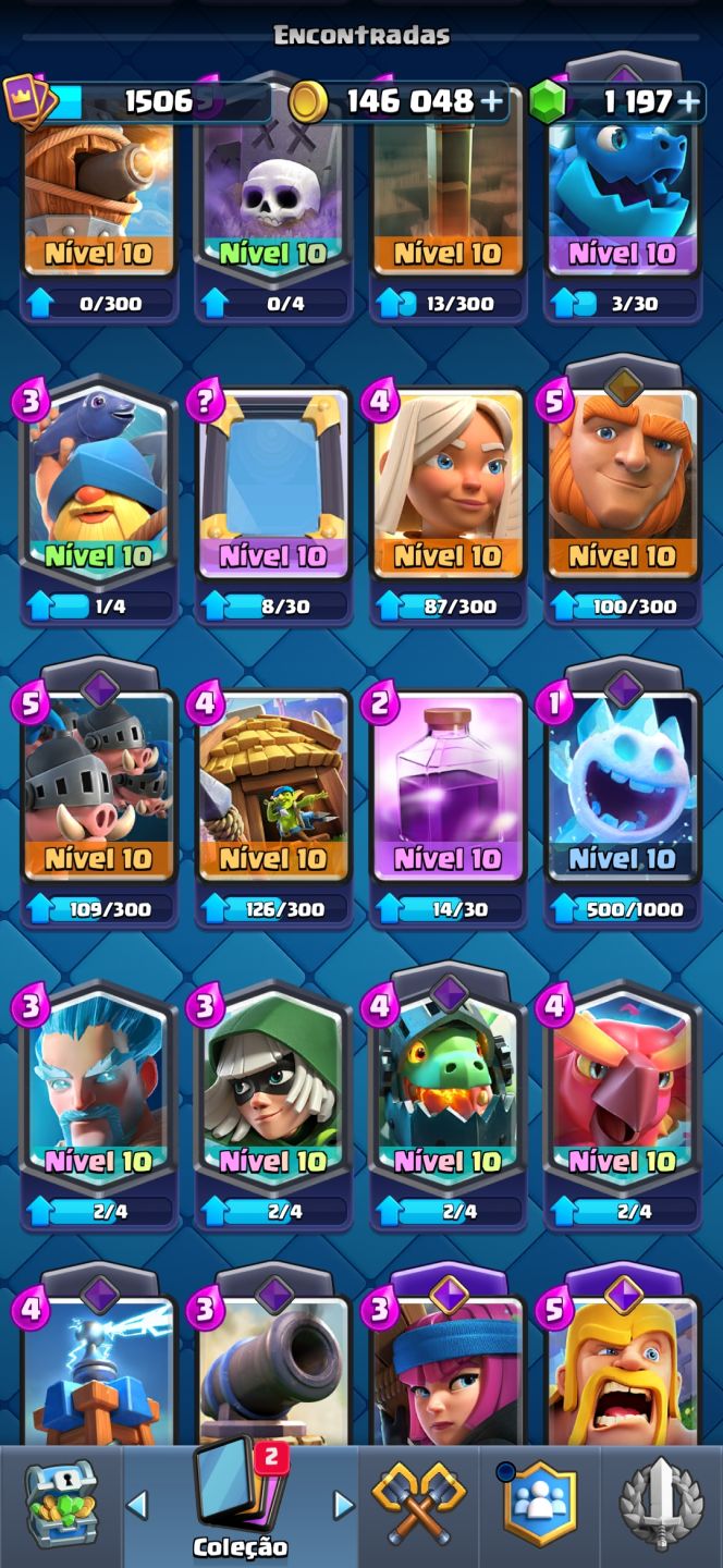 CONTA CLASH ROYALE 9.5K TROFÉUS + 1.197 GEMAS