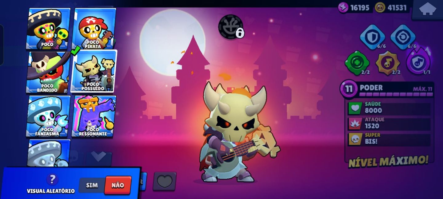 CONTA BRAWL STARS com 57k de troféu,com muitas skin raras e exclusiva