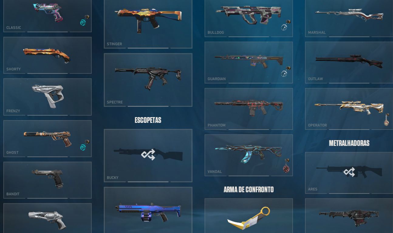 Conta com skins rarissimas que não voltam mais e pacote champions 2024 completo