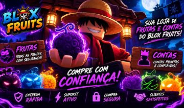 CONTA DE BLOX FRUITS COM FRUTAS PERMANENTES NIVEL 2800 E COM BONS ITENS