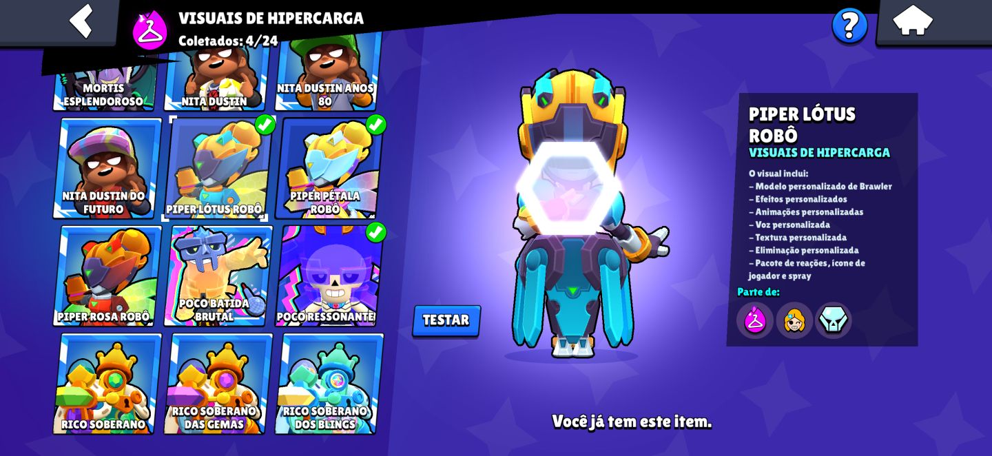 CONTA INCRÍVEL DE 72.7K DE TROFÉUS, 313 SKINS E TODOS OS BRAWLERS!