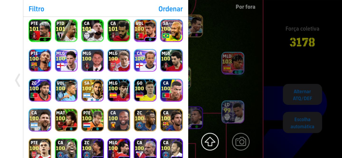 Minha conta no efootball mobile
