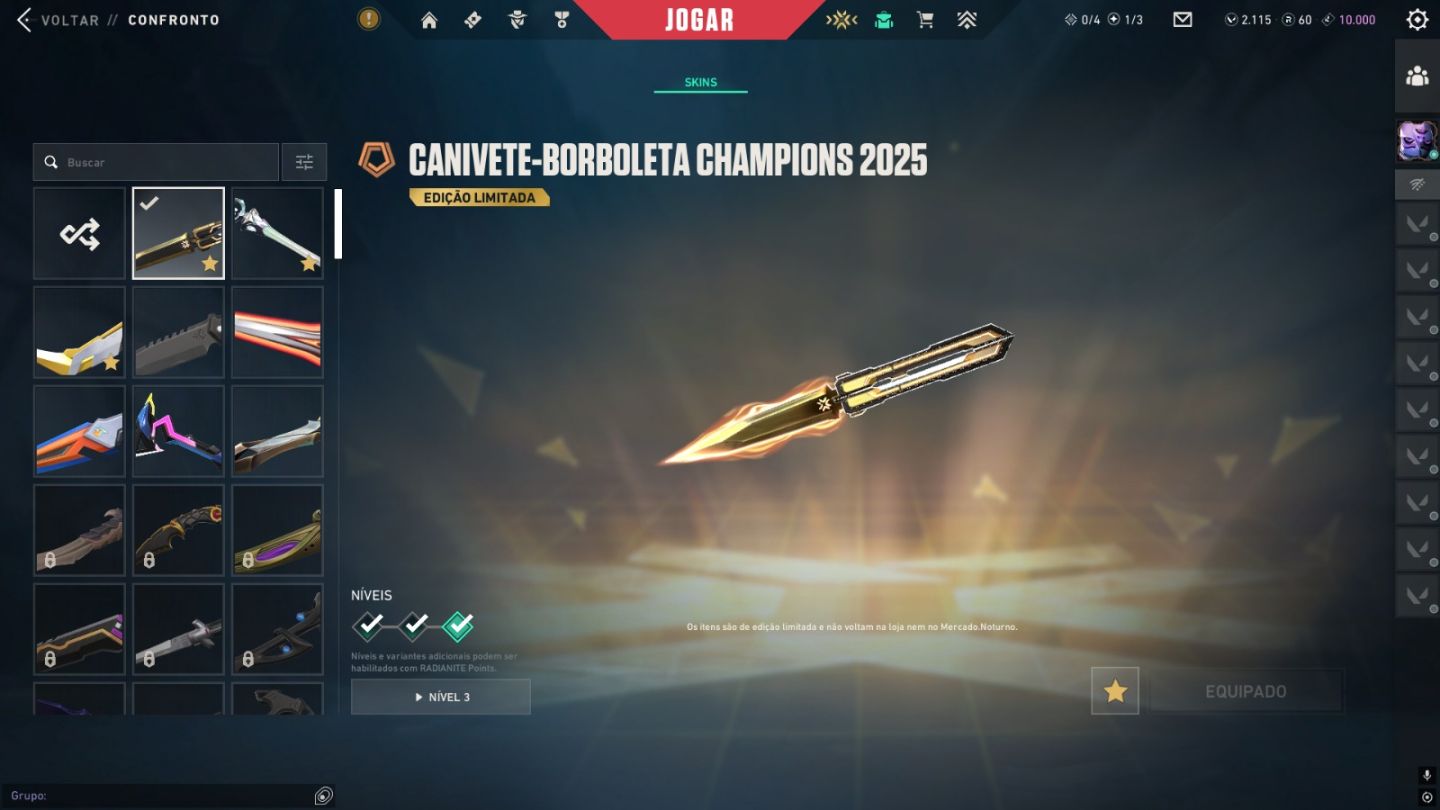 Conta Valorant Bundle Champions 25, Bundle Lunar 26, etc... (LEIA A DESCRIÇÃO)