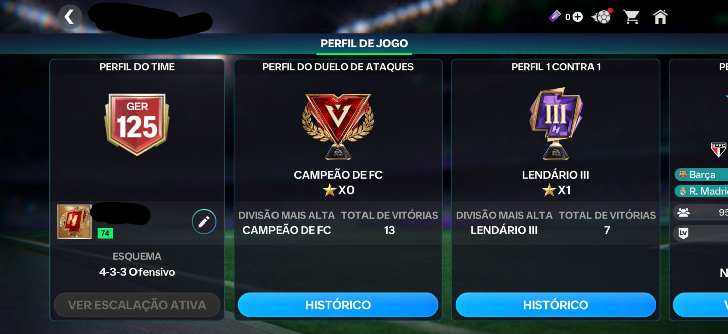 CONTA EA FC 26 MOBILE GER 125 RARA!