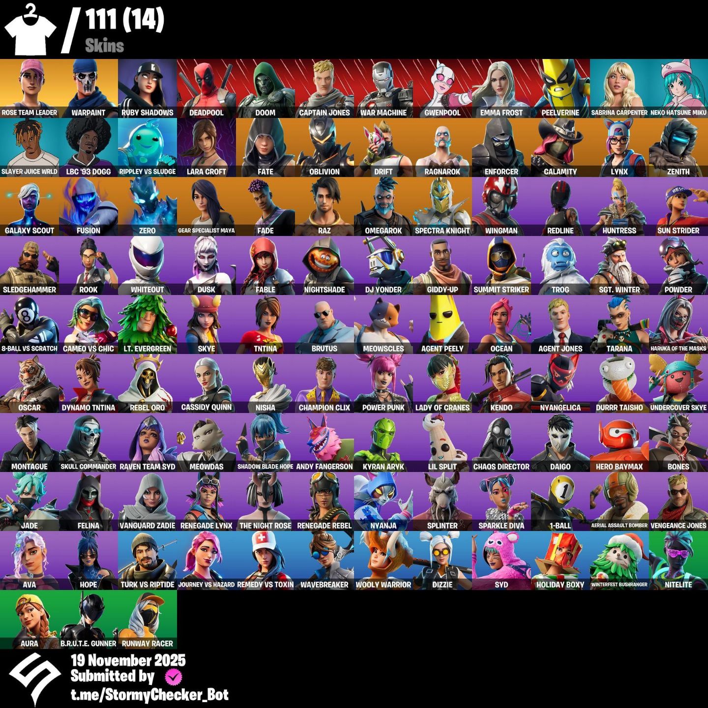 CONTA FORTNITE + 111 SKINS + STW OG