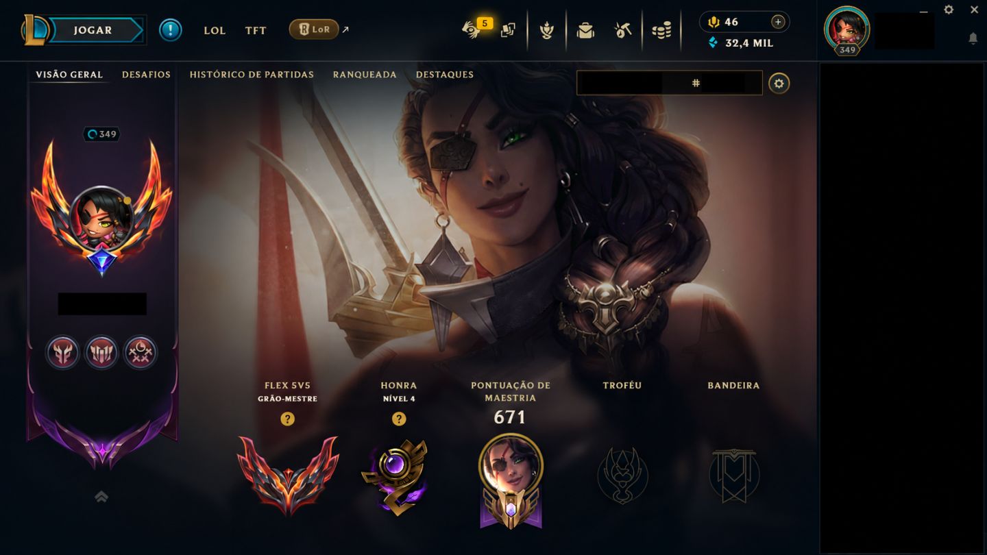 CONTA LOL MASTER/GRÃO MESTRE | SERVER BR