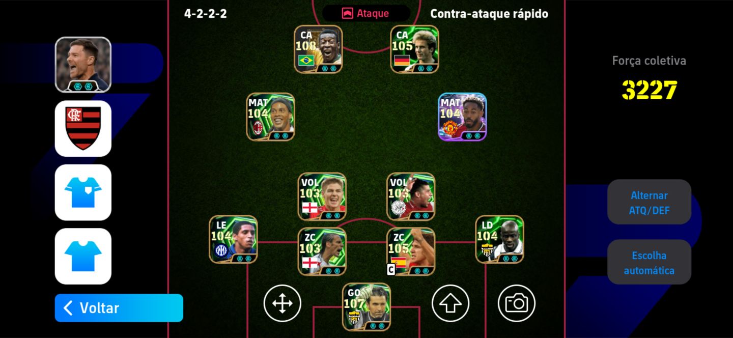 Conta de efootball boa com vários jogadores bons