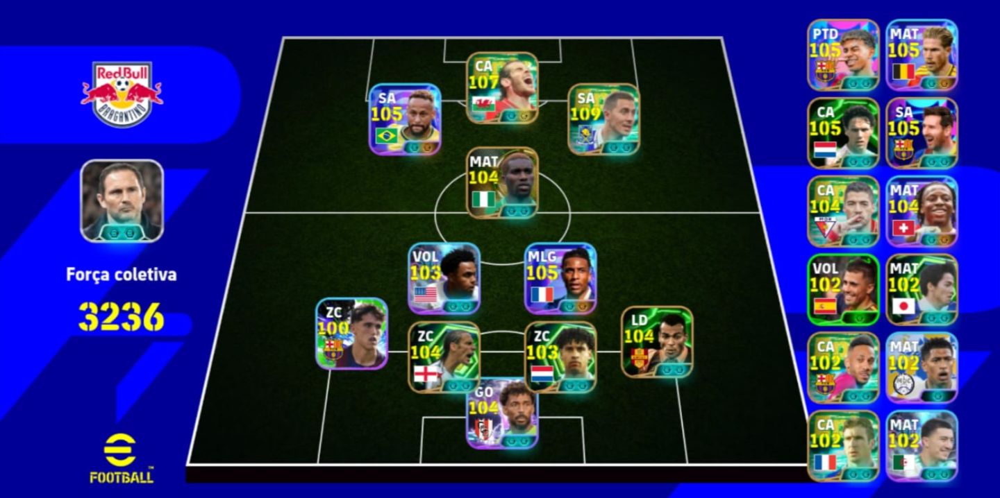CONTA BRABA JAY JAY OKOCHA+HAZARD 109+NEYMAR BLITZ 105+GARETH BALE 109+OLISE 105