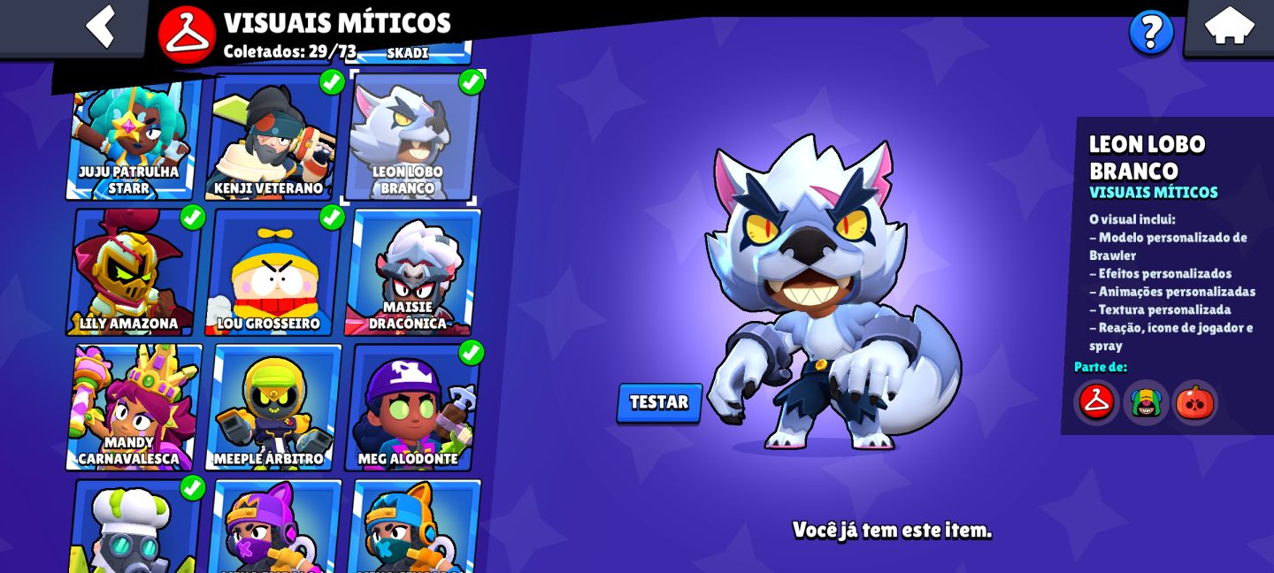 CONTA BRAWL STARS 66K TROFÉUS | 105/105 BRAWLERS | 42 COM 1K