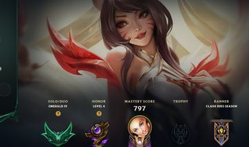 Conta lol esmeralda IV 243 skins sendo uma ahri lenda acendida