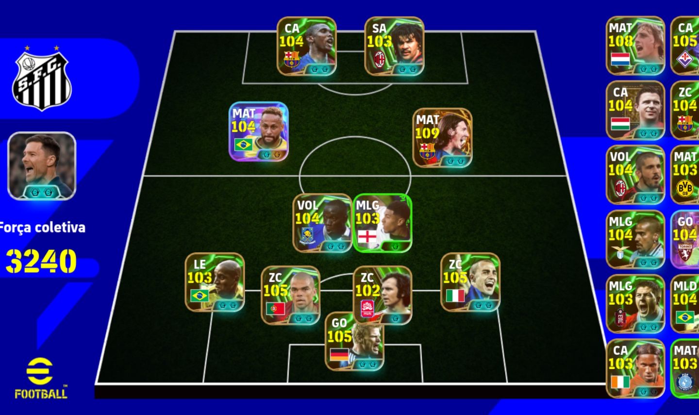 Conta efootball mobile full ankara messi, etoo, gullit cabeçada matadora