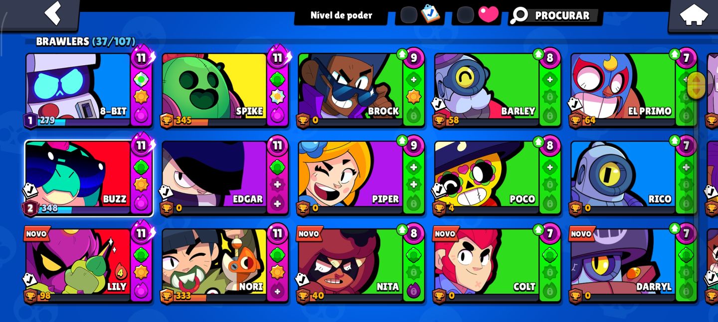 Conta de Brawl Stars iniciante/mediana