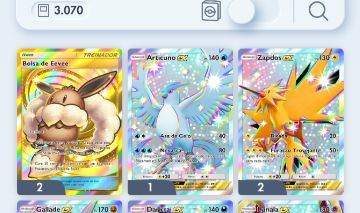 Conta Pokémon TCG - NV 35 com 2 Bolsa Eevee douradas e muitos Shinys, FA e mais!