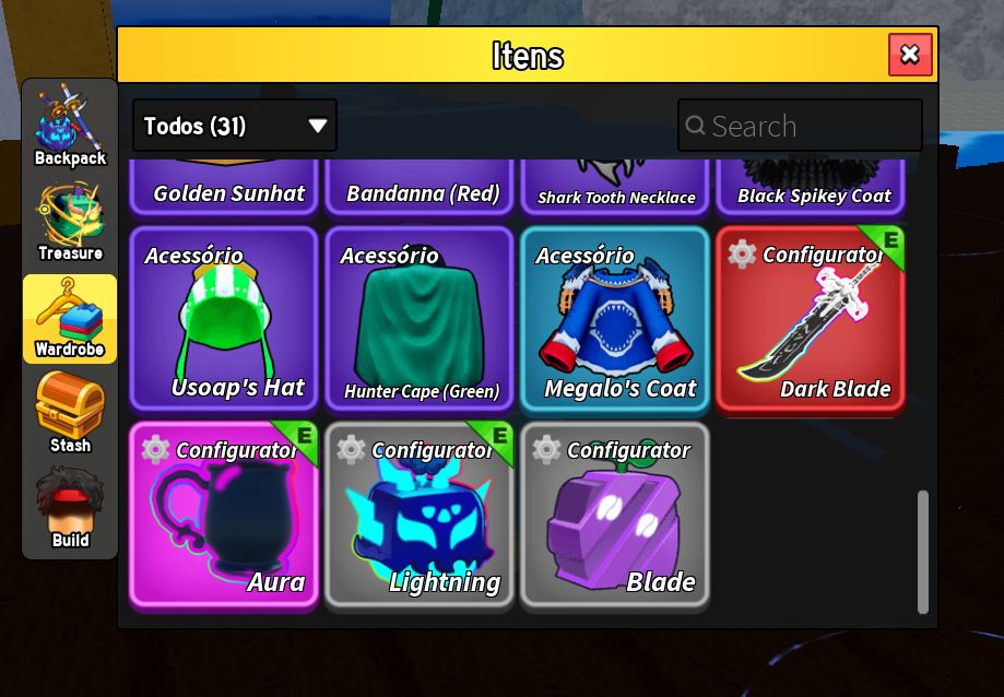 CONTA DE BLOX FRUITS COM DARK BLADE E NOTIFICADOR DE FRUTAS E 2X MONEY