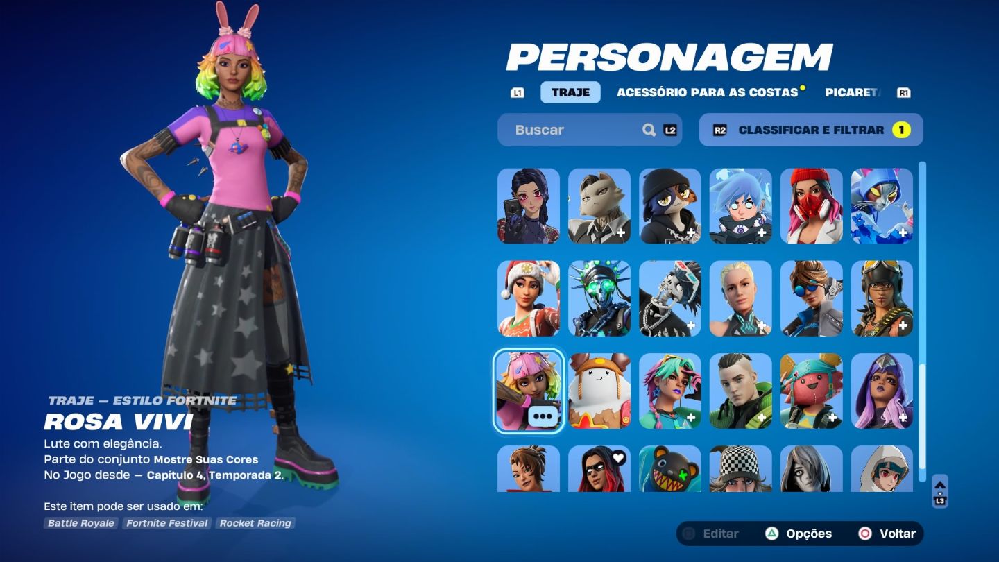 Conta de fortnite antiga com a ice billie e bruno