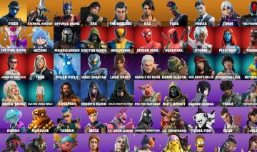 142 SKINS - Ichigo Kurosaki/Sasuke Uchiha/Yuji Itadori/Lara Croft/Santa Brina