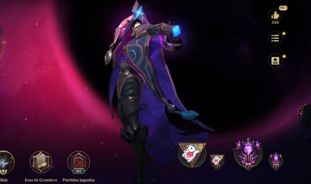 CONTA MESTRE - 27 SKINS (CONTÉM SKIN LENDÁRIA)