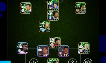 Conta no efootball, forlan 104,bastituta 105 entre outros