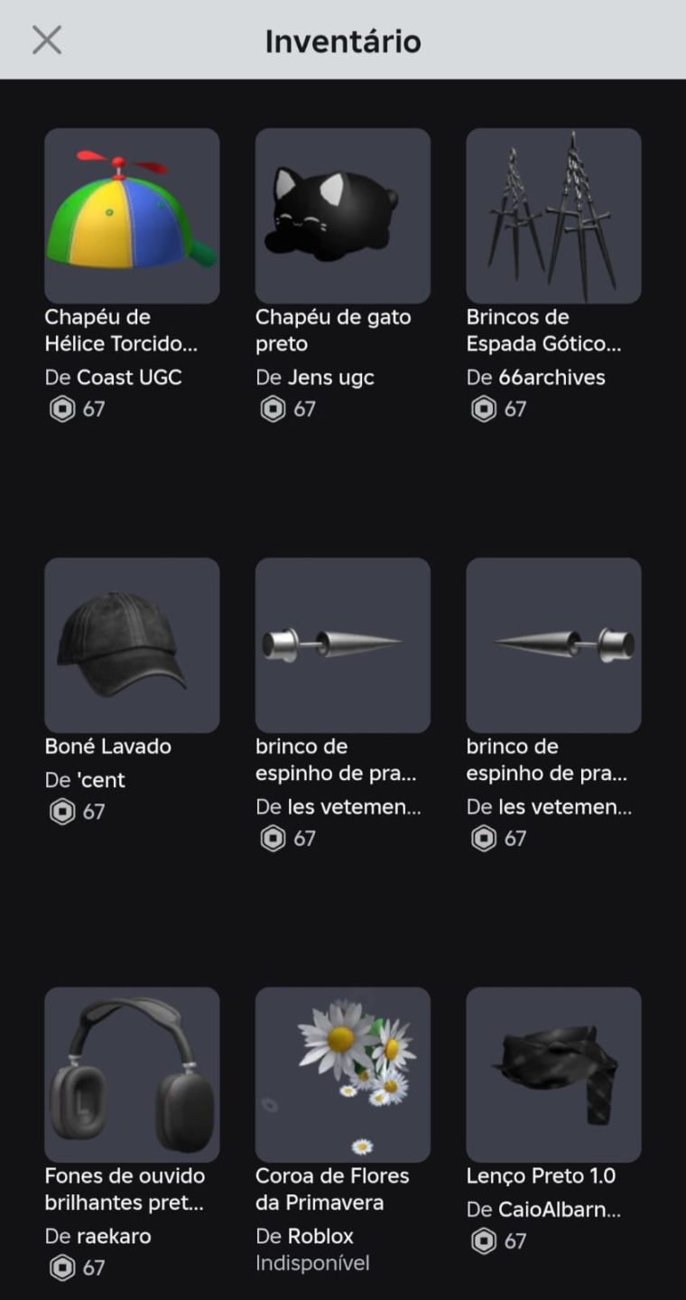 Conta roblox
